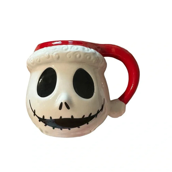 Disney Other - Disney NIGHTMARE BEFORE CHRISTMAS Ceramic Oversized JACK SKELLINGTON MUG - NWT
